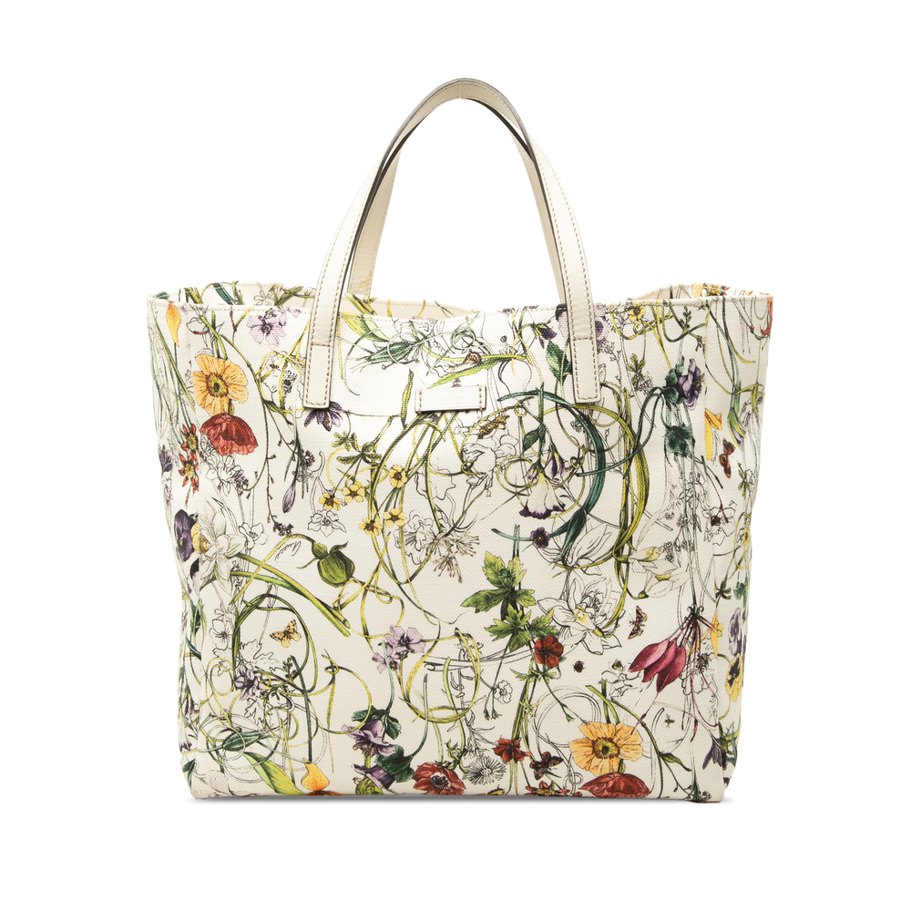 Pre-Loved Gucci Canvas Flora Tote